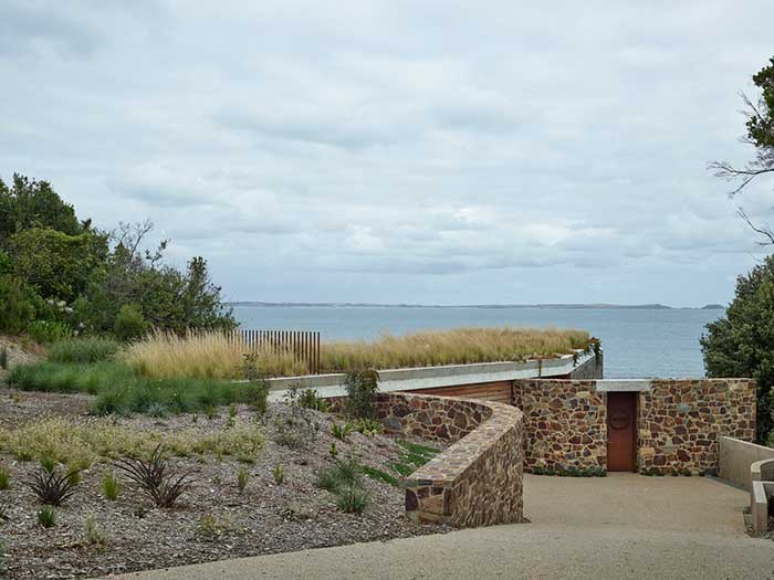 australia home with green roof via remodelista Photography by Derek Swalwell, courtesy of Kennedy Nolan on the happy list