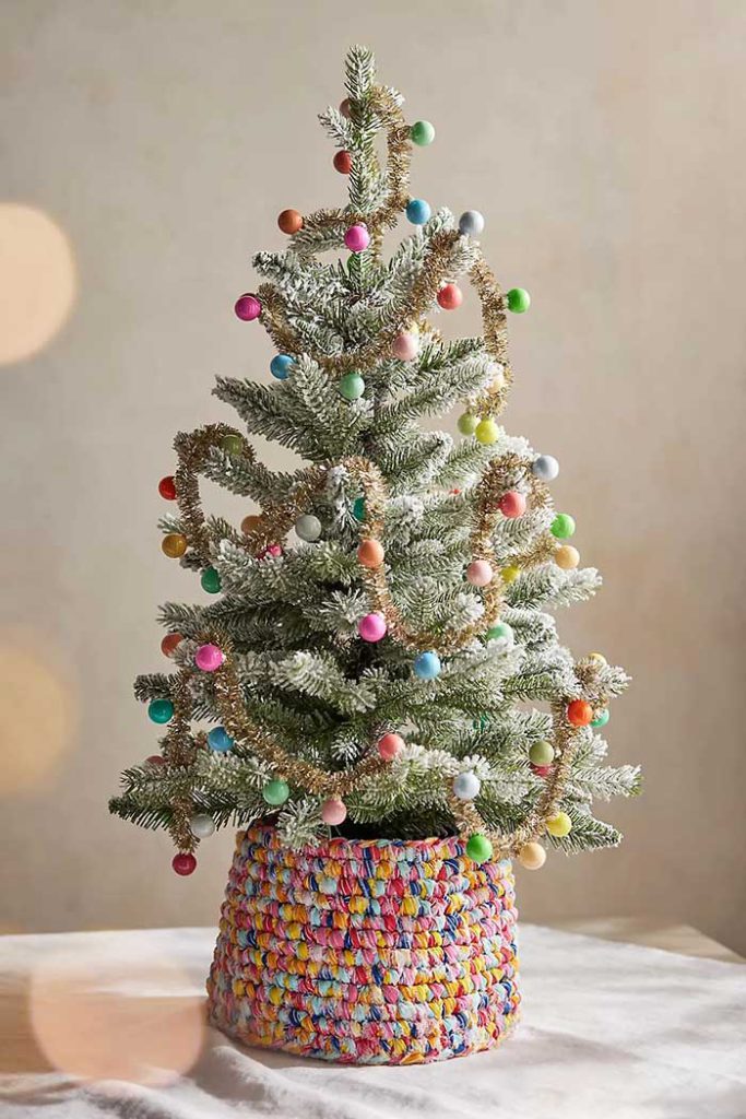 mini rag rug tree collar from terrain on the happy list