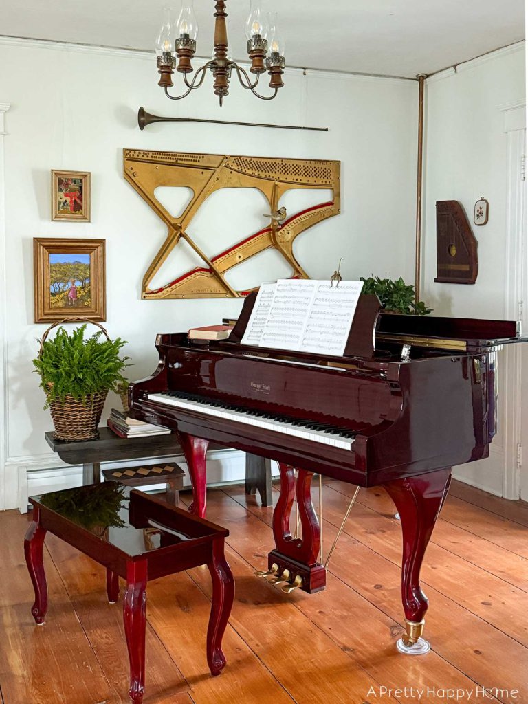 music room decor ideas quirky music room decor with piano harp on the wall
