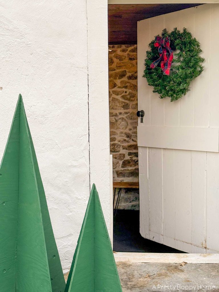 DIY giant plywood christmas trees