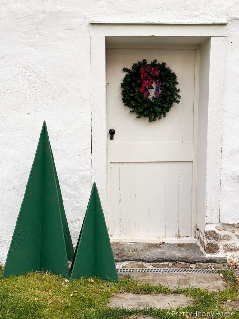 DIY giant plywood christmas trees