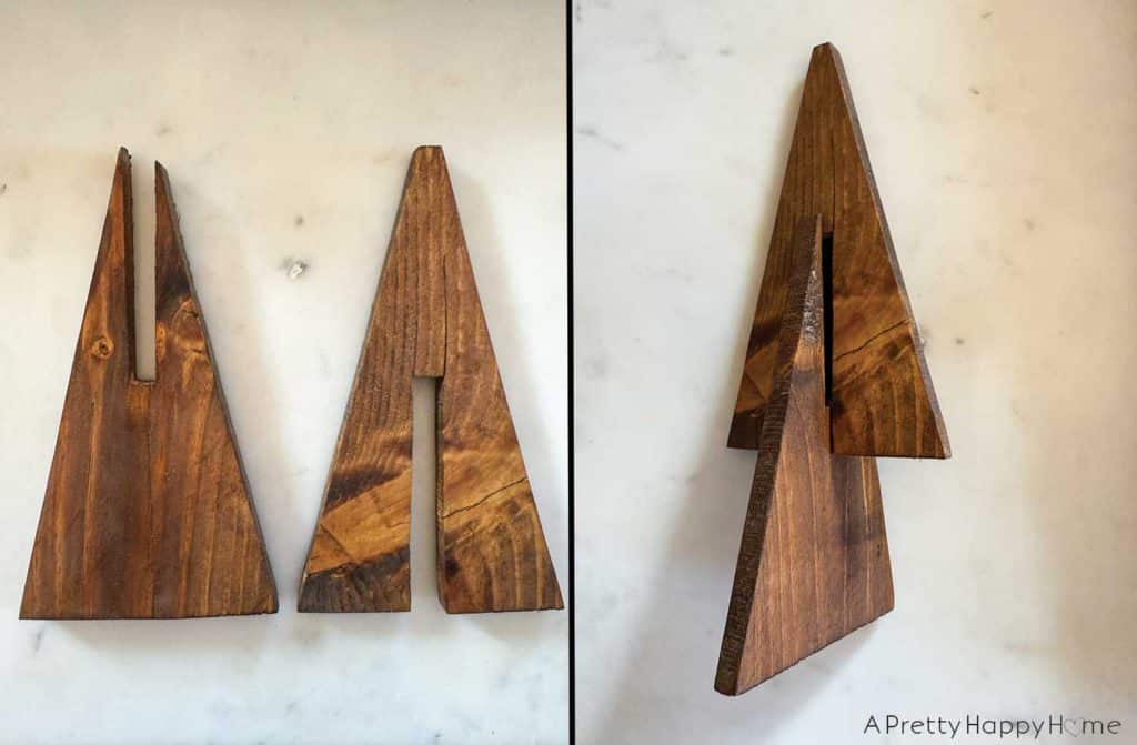 DIY giant plywood christmas trees template