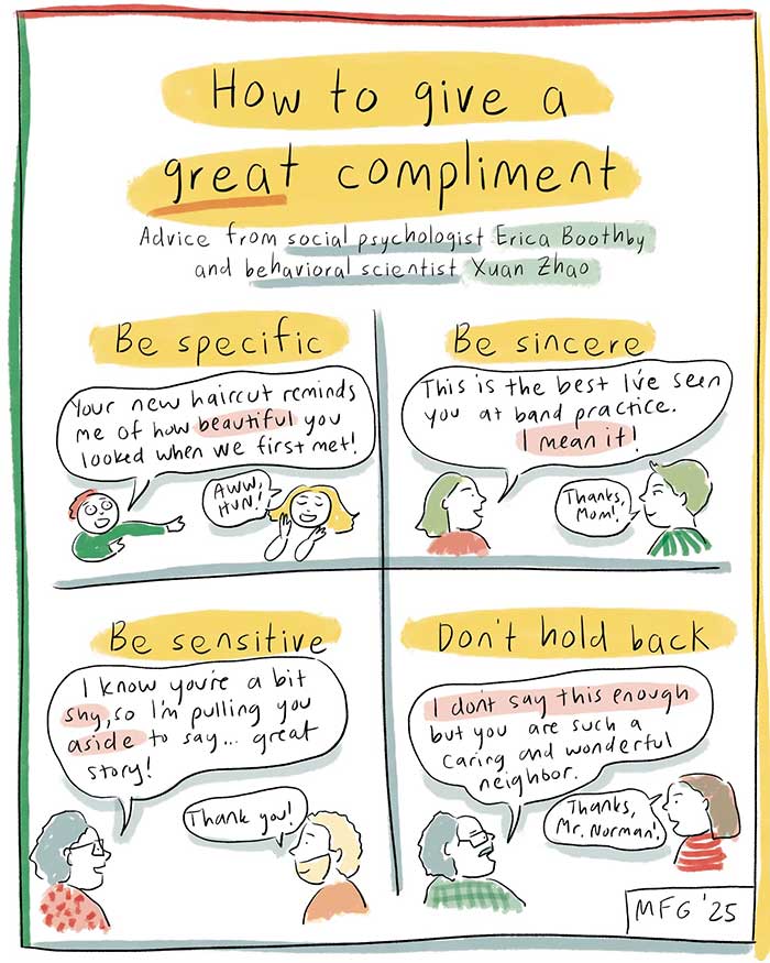 how to give a compliment comic via life kit on pr 