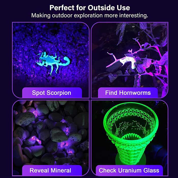 handheld black light with 100 led lights perfect gift for ages 5 to 105 from amazon and featured on the happy list
